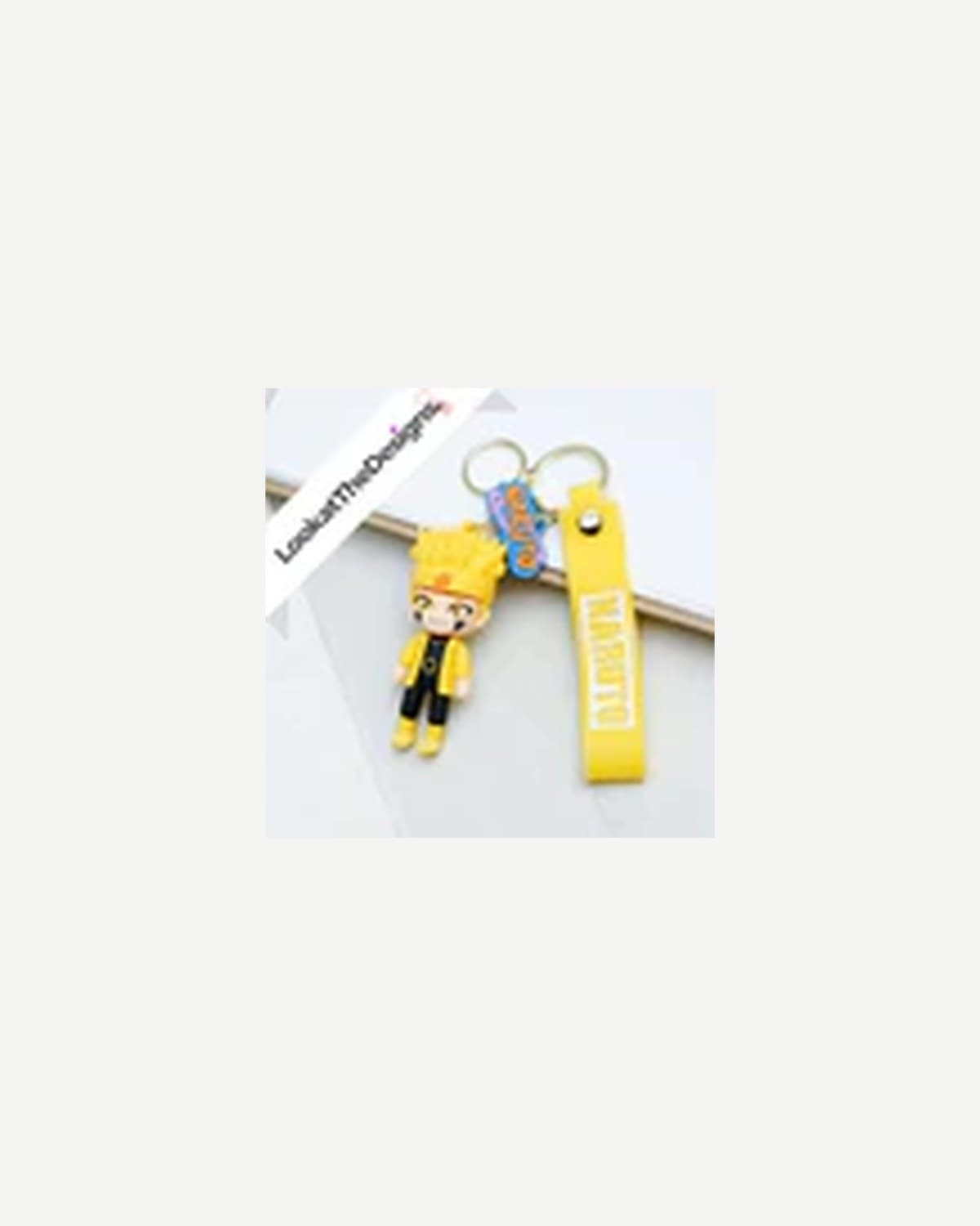 Naruto Yellow Rubber Keychain
